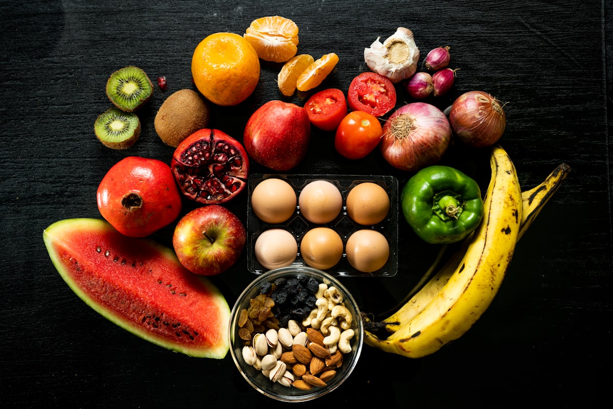 Healthy nutrition and wellness concept